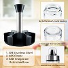6-Pack Oil and Vinegar Dispenser Set, Glass Condiment Bottles with 360° Rotating Stainless Steel Holder for Kitchen Tabletop - 4 of 4