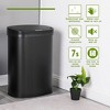 FDW Kitchen Trash Can with Lid, 13 Gallon Automatic Garbage Can for Bathroom Bedroom Home Office 50 Liter Touch Free Stainless Steel Waste Bin - 3 of 4