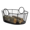 25.5" Large Hand-Woven Steel Harvest Basket: Sturdy O-Handles, Solid Base - ACHLA Designs - 2 of 3
