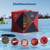 TackView Pop Up Ice Fishing Tent, Windproof Portable Hub Design - 3 of 4