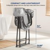 SereneLife Portable Dog Bath Tub with Built-in Drain System, Three-Point Leash Restraint - Gray/Black - 2 of 4