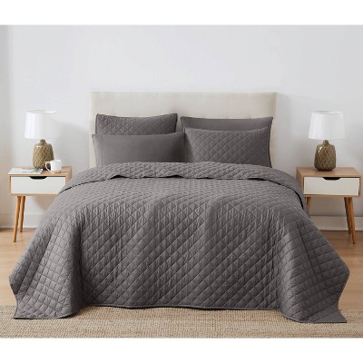 Cannon 3pc Oversized Percale Quilt Set