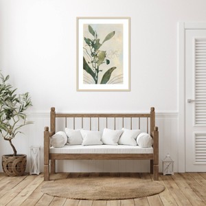 Amanti Art Salted Orchid Flower by Jacob Q Wood Framed Wall Art Print - 1 of 4
