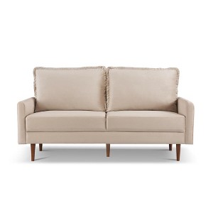 American Furniture Classics,69 Inch Wide Upholstered Two Cushion Sofa with Cambered Arms - 1 of 4