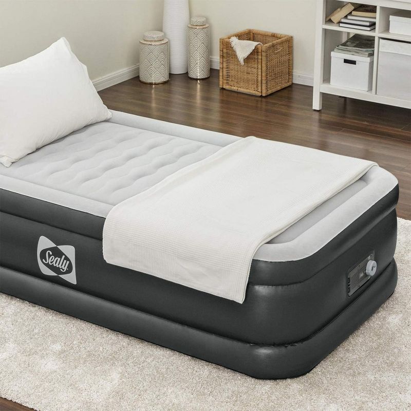 Sealy Tritech Inflatable Indoor or Outdoor Air Mattress Bed 20" Airbed with Built-In AC Pump, Storage Bag, and Repair Patch, 5 of 8