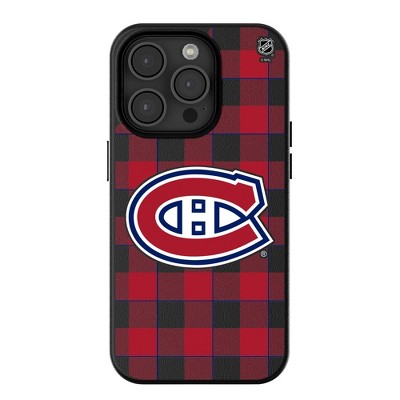 Keyscaper NHL Eastern Conference Teams Plaid MagSafe Compatible Cell Phone Case for Apple iPhone
