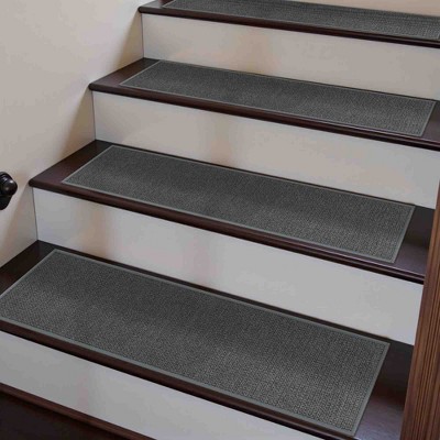 BAGOKIE 15PCS Non-Slip Carpet Stair Treads 8"x30" Mats Indoor for Wooden Steps