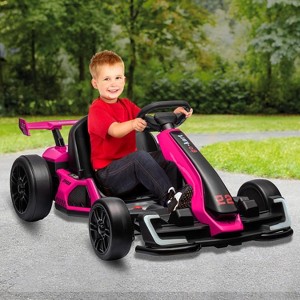 24V 7.5 Mph Electric Go Kart,Go Kart Electric Drift Kart Car with Adjustable Seat,300W Strong Motor, Drift/Sport Mode,Eva Tire - 1 of 4