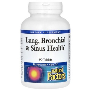 Natural Factors Lung, Bronchial & Sinus Health, 90 Tablets - 1 of 3