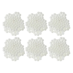 Unique Bargains Women Fashion Pearl Mini Hair Clip Pearl Oval Hairdo Clips 6 Pcs - 1 of 4