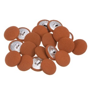 Unique Bargains Metal Shank Round Cloth Covered DIY Sewing Buttons 20 Pcs - 1 of 4