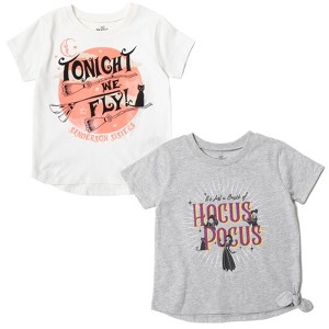 Disney Hocus Pocus Girls 2 Pack Graphic T-Shirts Little Kid to Big Kid - 1 of 4