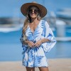 Women's Tropical Leaf Front Button Romper - Cupshe - 4 of 4