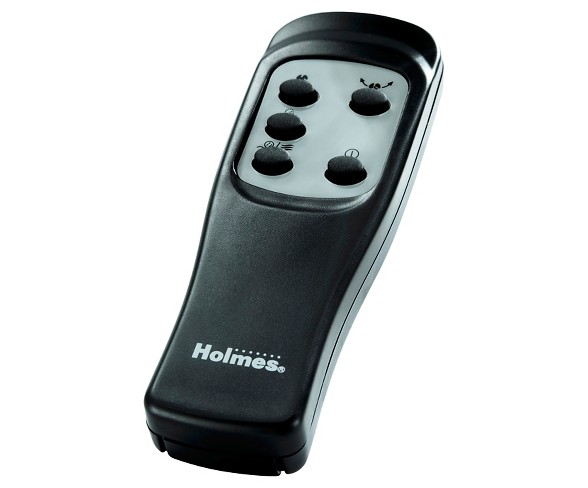 18" Oscillating Stand Fan with Remote Control Black - Holmes