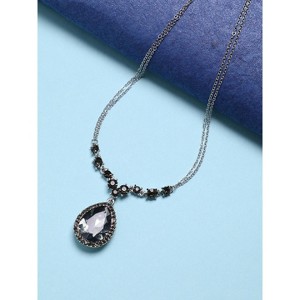 Women's Galaxy Marvel Collar Necklace - Charcoal Grey - 1 of 4