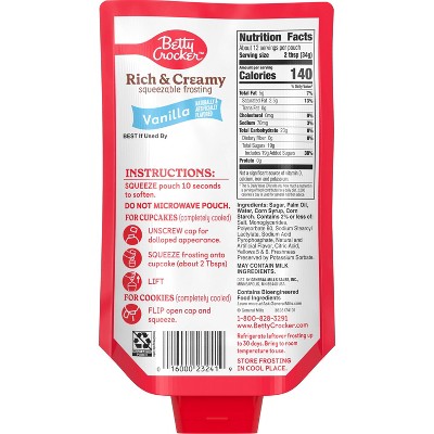 Betty Crocker Squeezable Vanilla Frosting - 14.5oz