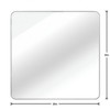 Lyngins 36x36 Inch Bathroom Mirrors,Square Wall Mirrors,4mm HD Glass Mirrors,Aluminum Alloy Anti-rust Vanity Mirrors for Bathroom,Bedroom - 3 of 4