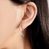 Sterling Silver Dangle Earrings - Small & Large Hypoallergenic Hoops, Trendy Huggie Drop Jewelry for Sensitive Ears - 4 of 4
