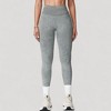 Anna-Kaci Women's Seamless Ribbed High Waist Full Length Leggings with Compression Fit - 2 of 4