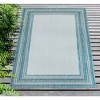 Liora Manne Carmel  Indoor/Outdoor Rug  Aqua.. - 4 of 4