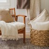 Crane Home | Tranquil Oatmeal Weave Throw - 4 of 4