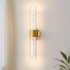 DORESshop 22 in. Brass Bubble Glass Wall Sconce Set of 2, Dimmable Wall Decor for Bedroom Living Room - 2 of 4