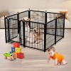 Dog Playpen for Large Medium Small Dogs, Heavy Duty Metal Dog Fence with Gate, Portable & Fold up Puppy Exercise Pen for Yard, Garden, RV Camping - 3 of 4