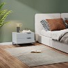 KTMBDW Nightstand with 2 Drawer, Small Dressers for Closet, Wood Storage Cabinet for Hallway, Bedroom, Entryway, Gray - 3 of 4