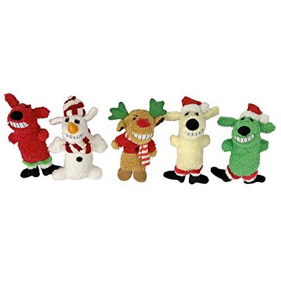 Multipet Loofa Christmas Assortment Plush Dog Toy