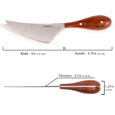 BergHOFF BergHOFF Aaron Probyn 2 Piece Stainless Steel Cheese Knife Set with Wood Handles