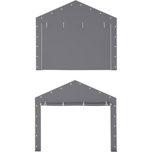 Acekool Carport Zipper Door Replacement, Fits Garage Shelter, Windproof Waterproof - 1 of 4