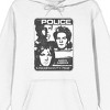 The Police Synchronicity Tour Long Sleeve White Adult Hooded Sweatshirt - image 2 of 3