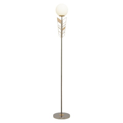 Elegance 65.5'' Gold and Silver Arrow Candlestick Floor Lamp