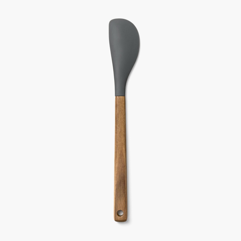 Photos - Other Accessories Acacia Wood/Silicone Spatula Gray - Figmint™