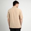 Campus Sutra Men Men's Beige Oversized Pom-Pom Shirt - 4 of 4