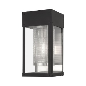Livex Lighting Franklin 1 - Light Wall Light in  Black - 1 of 4