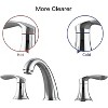 Coucheta 8" Widespread Bathroom Faucets - 3-Hole Design with Pop-Up Drain & cUPC Hoses in Multiple Finishes, Single & 2-Pack Options - 2 of 4