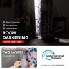 Deconovo 2 Panels Solid Blackout Curtains with Rose Print,6 Grommets,No Tiebacks,Decorative Drapes for Livingroom and Bedroom - 2 of 4