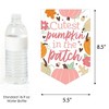 Big Dot of Happiness Girl Little Pumpkin - Fall Birthday Party or Baby Shower Bunting Banner - Party Decorations - Little Pumpkin - 2 of 4