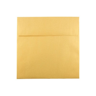 Jam Paper 8.5 X 8.5 Square Metallic Invitation Envelopes Stardream Gold ...