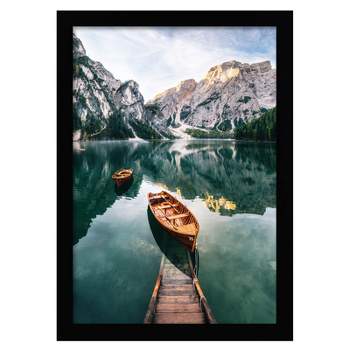 Americanflat Picture Frame with tempered shatter-resistant glass - Wall Mounted Horizontal and Vertical Formats