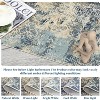Runner Rug Modern Abstract Circle Design Non Slip Washable Soft Accent Carpet for Kitchen Bedroom - 3 of 4