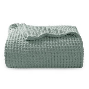 Bedsure | Waffle Weave 100% Cotton Solid Blanket For All Season, Breathable and Soft, Waffle Weave Blanket for Summer Spring, Bed Blanket, Best Gift - 1 of 4