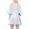 LA LEELA Women's Beach Loose Dress Cover Up Bikini Vacation Swimwear Mini Bathing Suit Beachwear Medium-Large White, Solid - 2 of 4