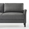 Zinus 53"Jackie Loveseat Sofa Dark Gray: Upholstered Polyester, Steel Frame, Seats 2 - 2 of 4
