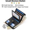 Clotth Wallet for Women - RFID Blocking Vegan Leather Bifold Credit Card Holder with Zipper Coin Pocket  for Everyday Use,Travel & Work - 4 of 4