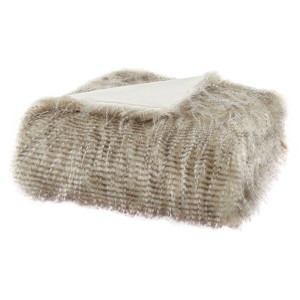 50"x60" Adelaide Faux Fur Throw Blanket - Madison Park - 1 of 4
