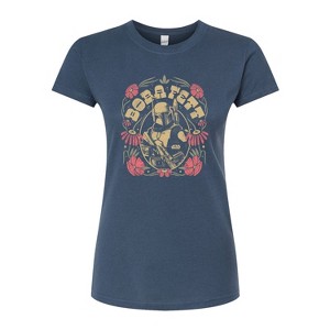 Women's - Star Wars - Boba Fett Boho Flowers Fitted Graphic T-Shirt - 1 of 2