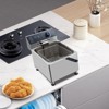 Commercial Deep Fryer with Basket and Lid, 1700W Stainless Steel Countertop Electric Oil Fryer with Temperature Control Function for Home Use - 2 of 4