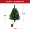 Best Choice Products Set of 2 24.5in Outdoor Pathway Christmas Trees Decor w/ LED Lights - 2 of 4